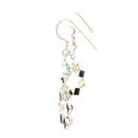 11.03 Ct Citrine, Sapphire 925 Sterling Silver Earrings