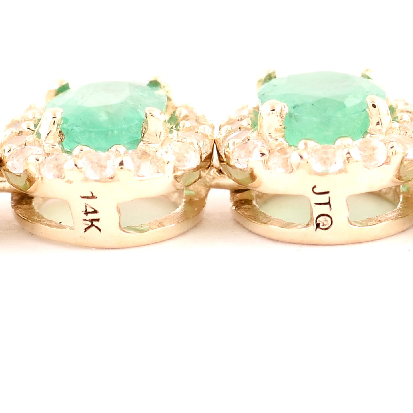 4.16 Ct Oval Emerald 14K Gold Necklace