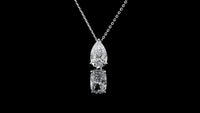 3.27 Carats Lab Grown Diamond 14K Gold Pendant