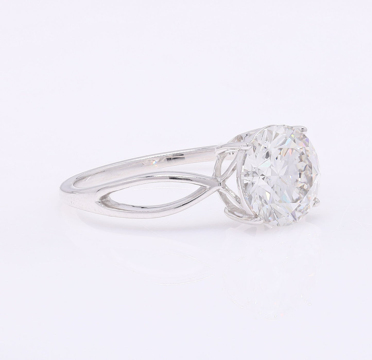 2.10 Carats Lab Grown Diamond 14K Gold Ring