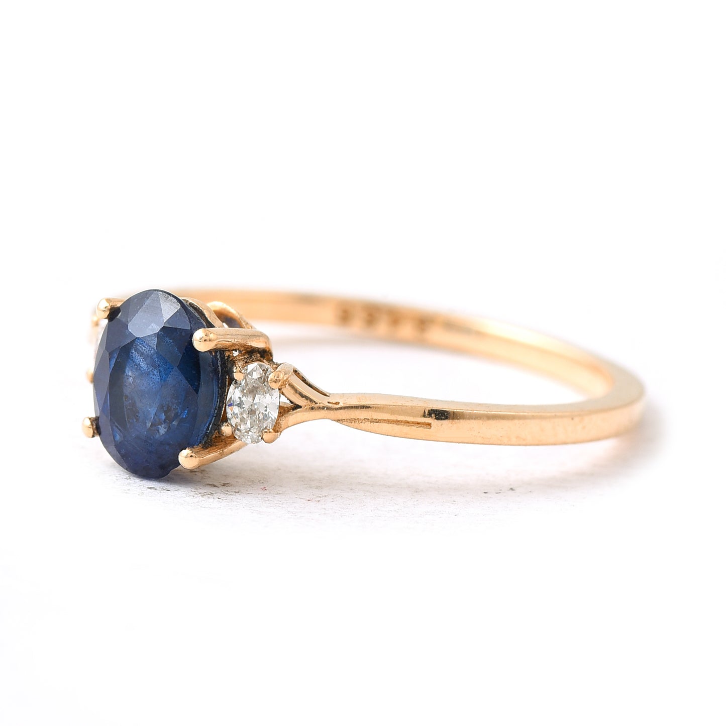 1.16 Ct Oval Sapphire 14K Gold Ring