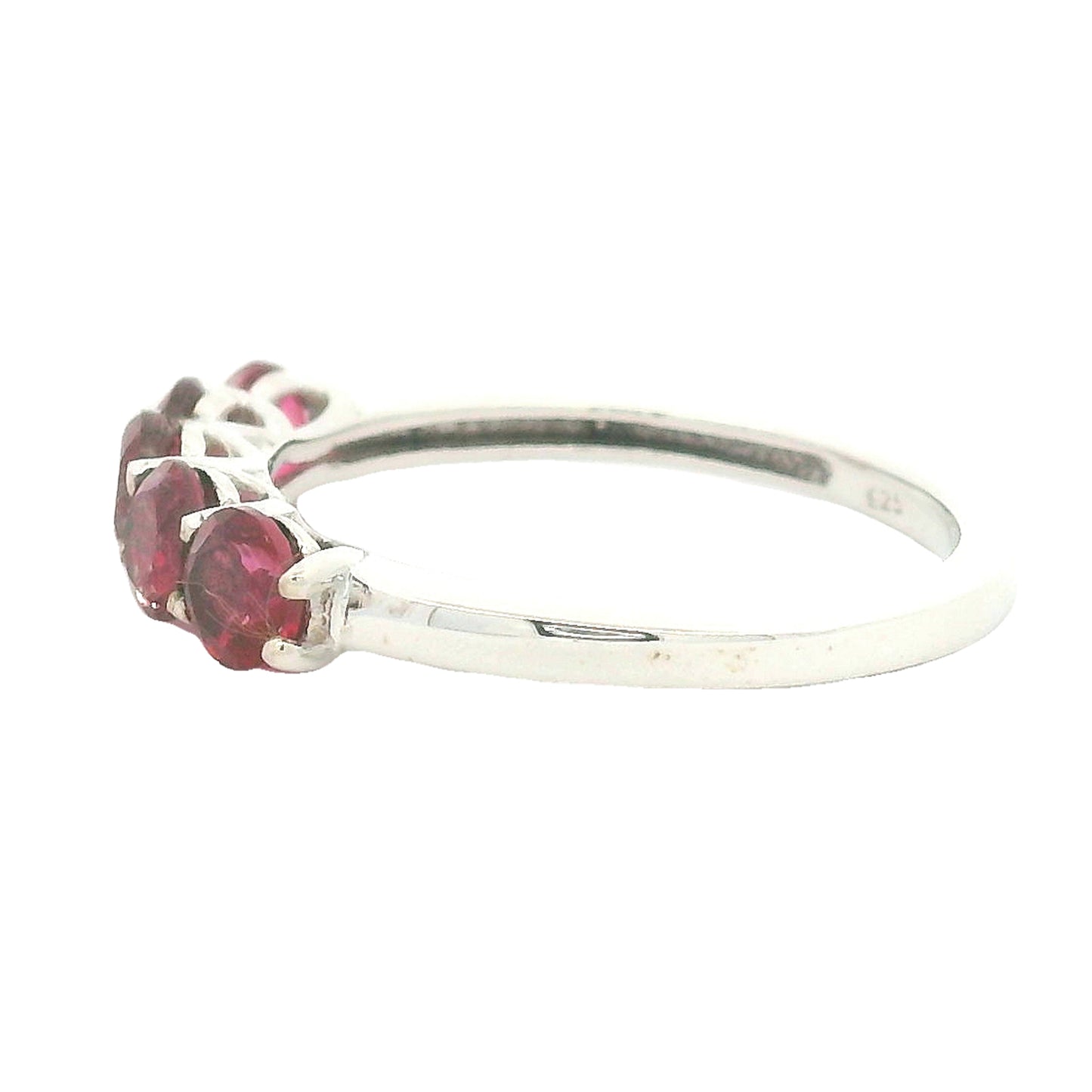 1.60 Ct Round Pink Topaz, 925 Sterling Silver Ring