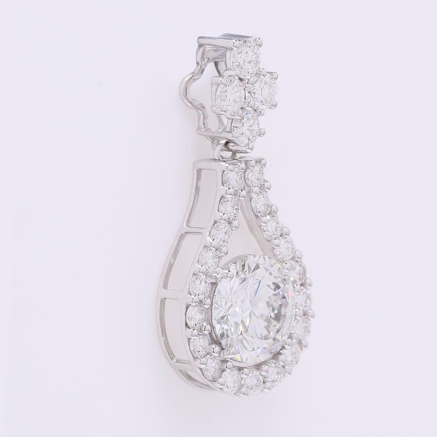 2.25 Carats Lab Grown Diamond 14K Gold Pendant