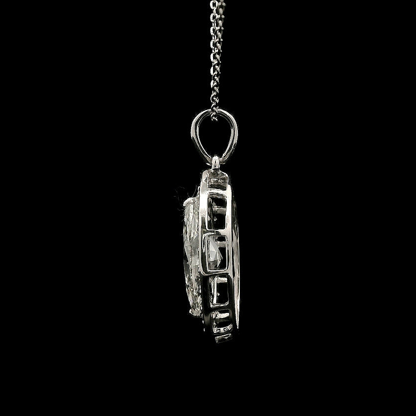 1.99 Carats Lab Grown Diamond 14K Gold Pendant