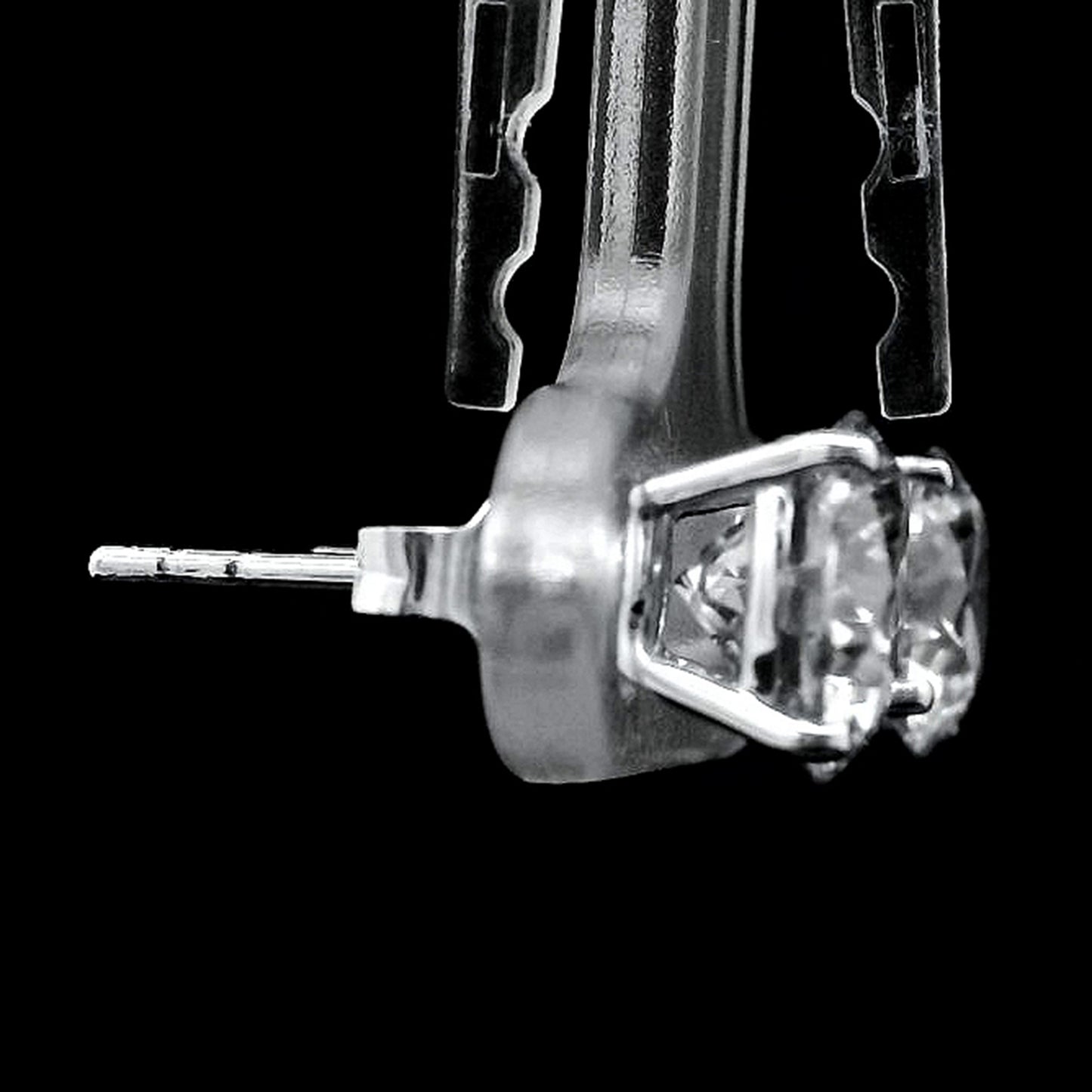 3.08 Carats Lab Grown Diamond 14K Gold Earrings