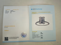3.05 Carats Lab Grown Diamond 14K Gold Ring