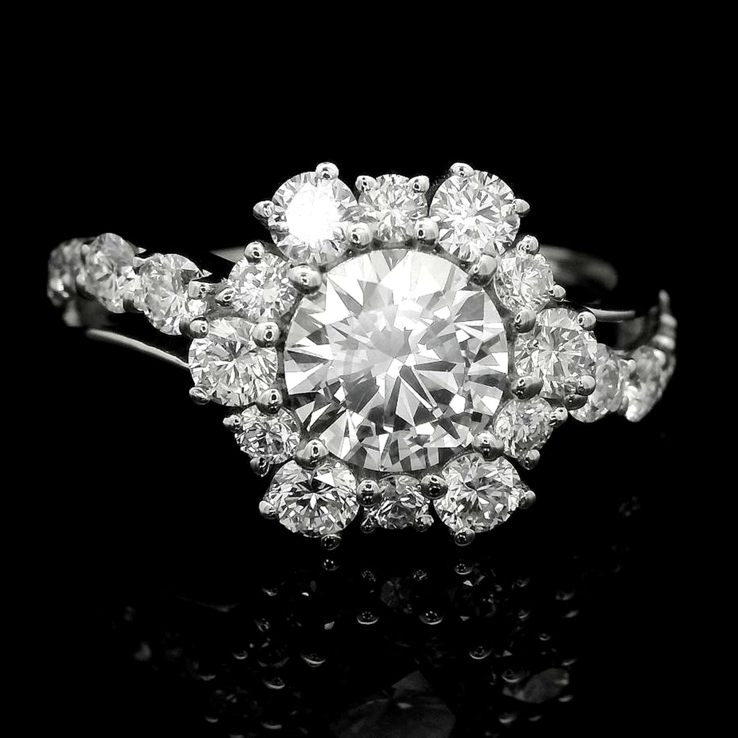 1.98 Carats Lab Grown Diamond 14K Gold Ring