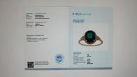 2.40 Ct Oval Mixed Cut Natural Emerald 14K Gold Ring