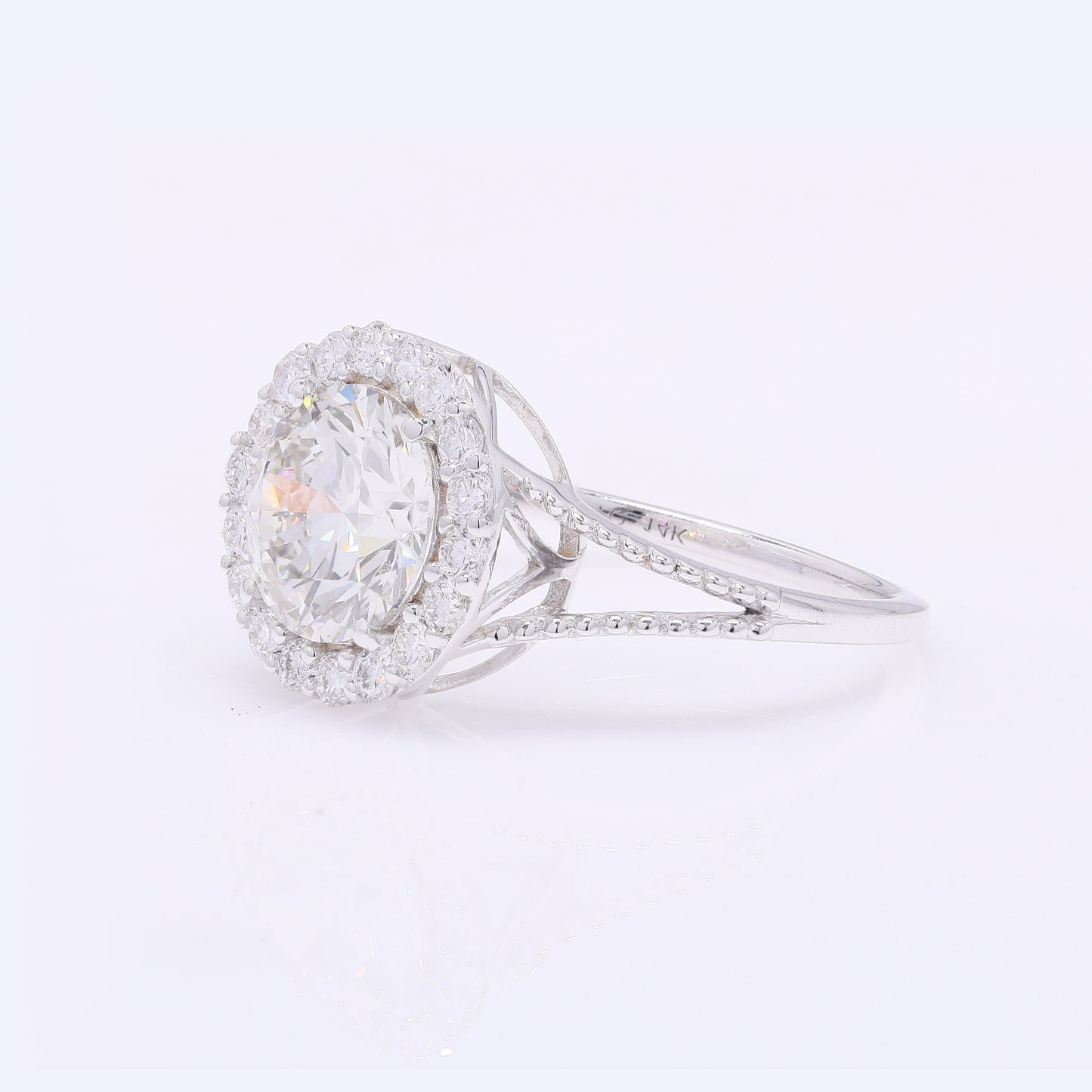 2.53 Carats Lab Grown Diamond 14K Gold Ring