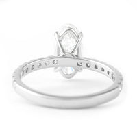 1.90 Carats Lab Grown Diamond 950 Platinum Ring