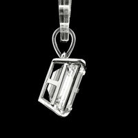 6.09 Carats Lab Grown Diamond 14K Gold Pendant