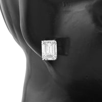 10.21 Carats Lab Grown Diamond 14K Gold Earrings