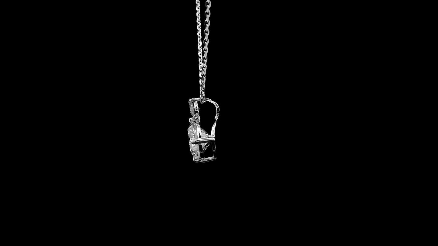 1.08 Ct Round Lab Grown Diamond 14K Gold Pendant