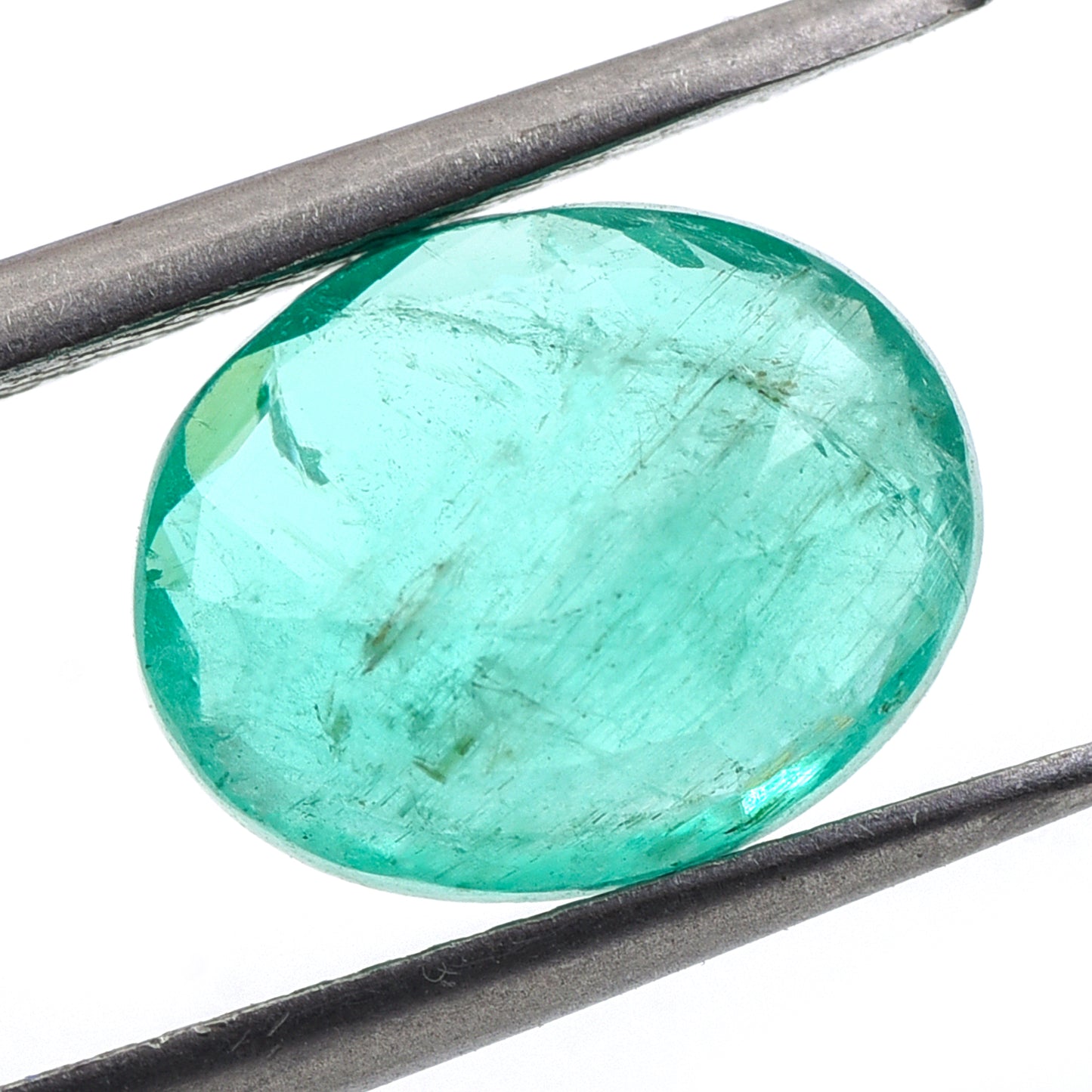 2.98 Natural Beryl Emerald Oval Mixed Cut Gemstone