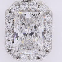 2.32 Carats Lab Grown Diamond 950 Platinum Pendant