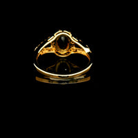 1.30 Ct Oval Tourmaline 14K Gold Ring