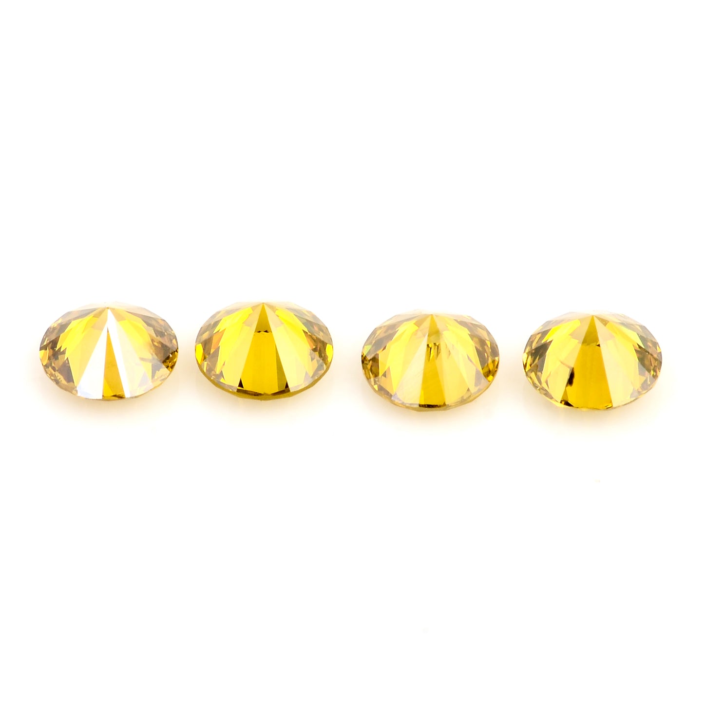 0.72 Yellow Diamond Round Loose Gemstone