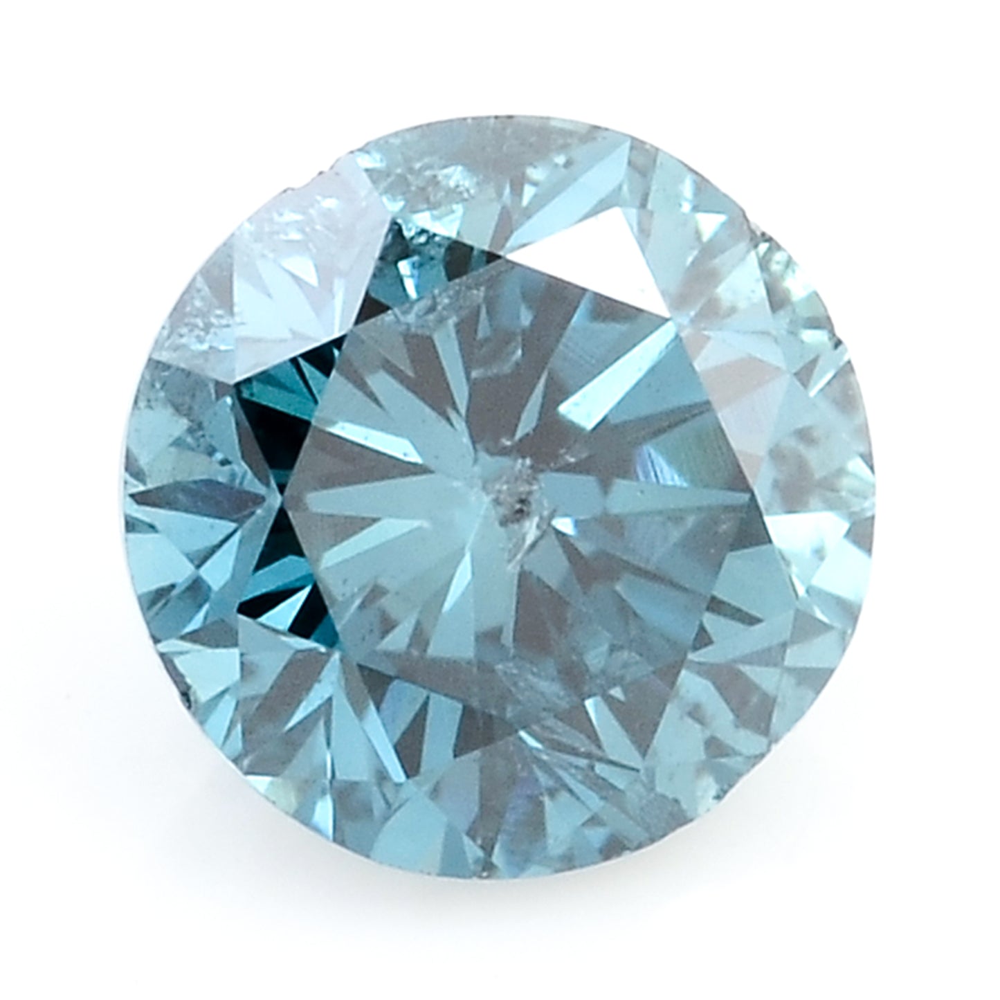 0.24 Blue Diamond Round Loose Gemstone