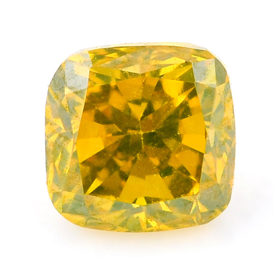 0.37 Yellow Diamond Cushion Loose Diamond