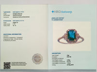 1.26 Ct Octagon Step Cut Natural Emerald 14K Gold Ring