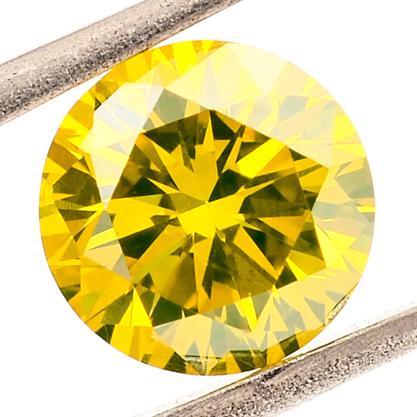 0.29 Yellow Diamond Round Loose Gemstone