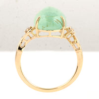 8.06 Ct Oval Emerald 14K Gold Ring