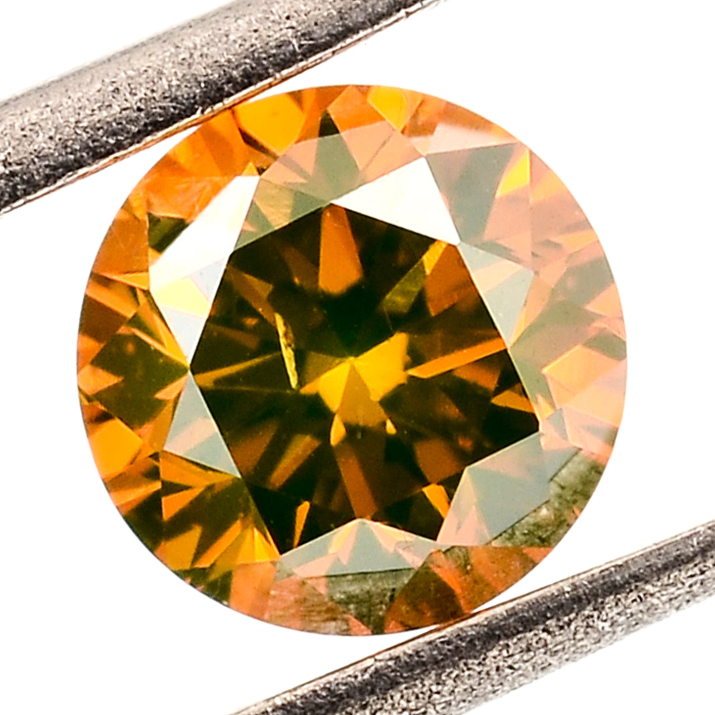 0.40 Red Diamond Round Loose Gemstone