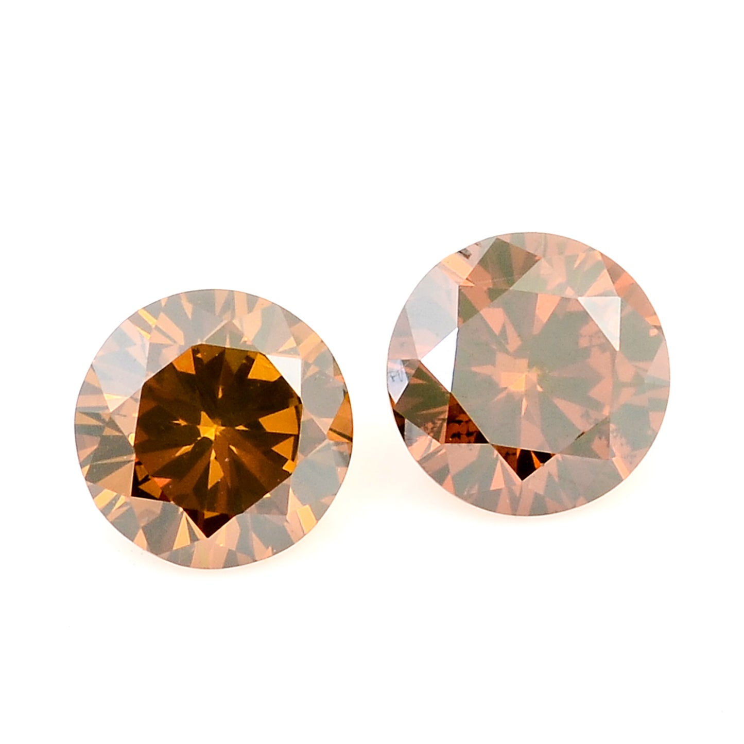 0.40 Red Diamond Round Loose Gemstone