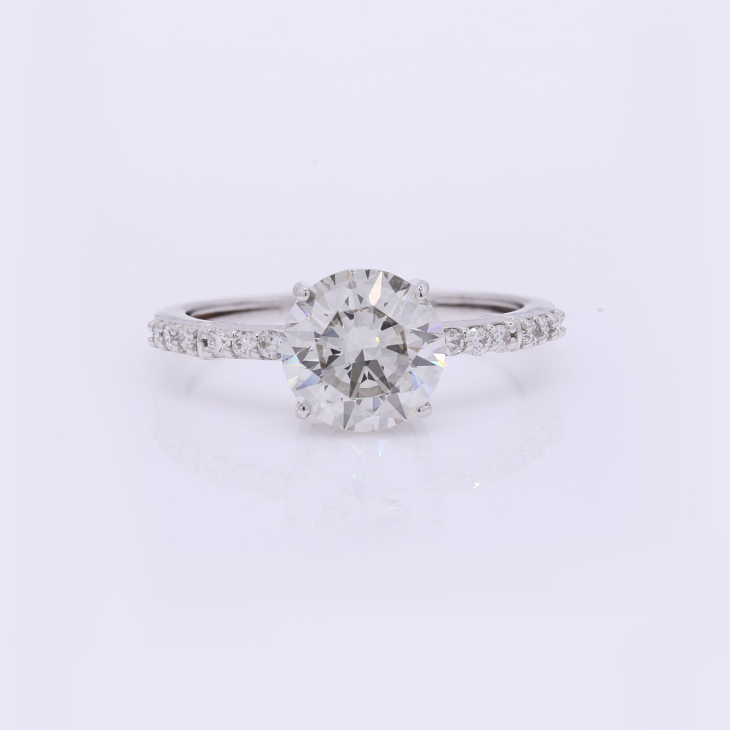 2.25 Carats Lab Grown Diamond 14K Gold Ring