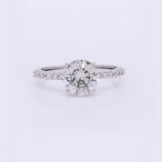 2.25 Carats Lab Grown Diamond 14K Gold Ring