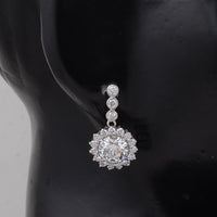 3.83 Carats Lab Grown Diamond 14K Gold Earrings