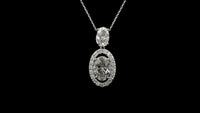 3.51 Carats Lab Grown Diamond 14K Gold Pendant