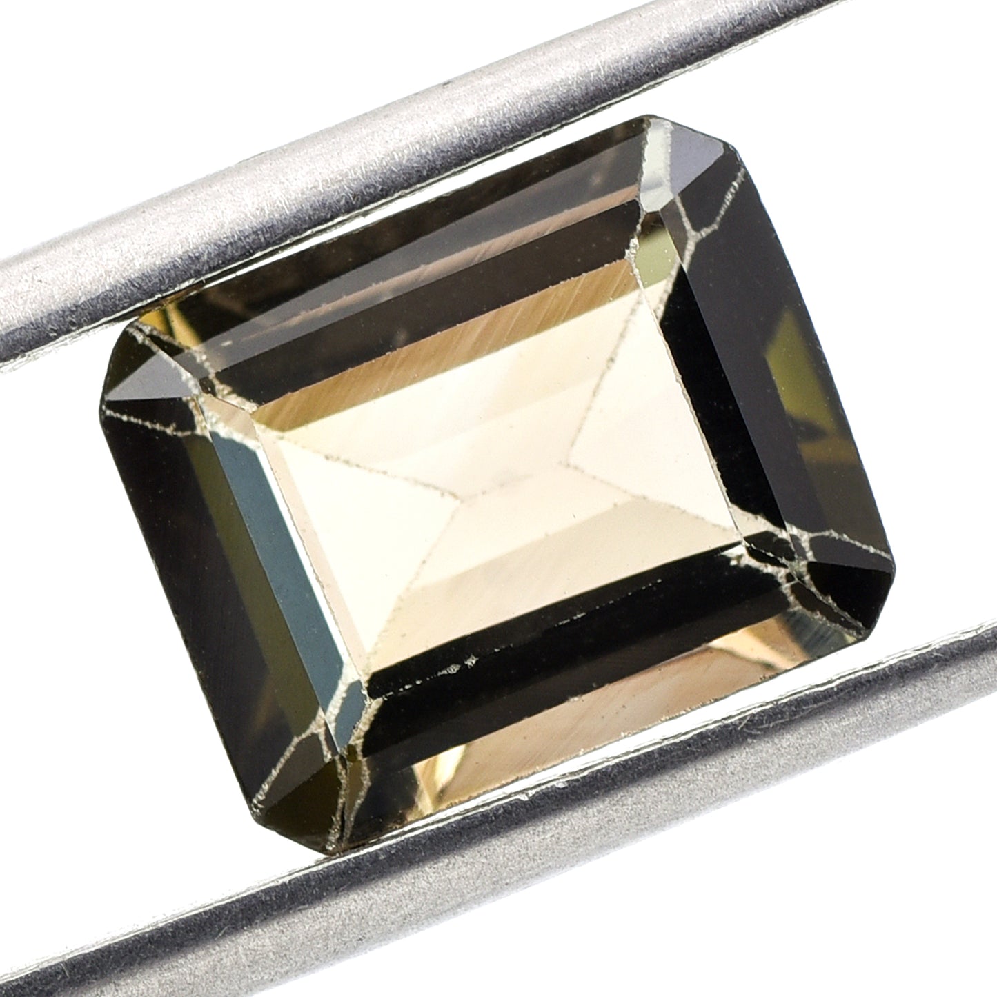 4.13 Natural Tourmaline Verdelite Emerald Cut Gemstone