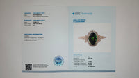 1.69 Ct Oval Mixed Cut Natural Tourmaline 14K Gold Ring