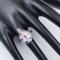 1.73 Ct Oval Tanzanite 14K Gold Ring
