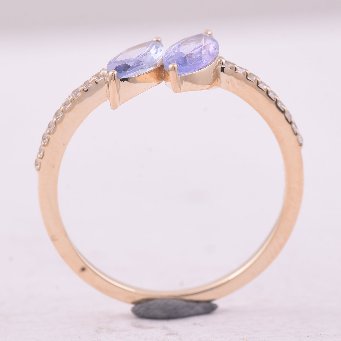 0.93 Ct Marquise Tanzanite 9K Gold Ring