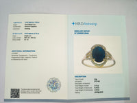 2.31 Ct Oval Natural Sapphire 14K Gold Ring
