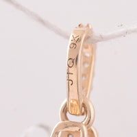 6.52 Ct Oval Pink Topaz 9K Gold Pendant