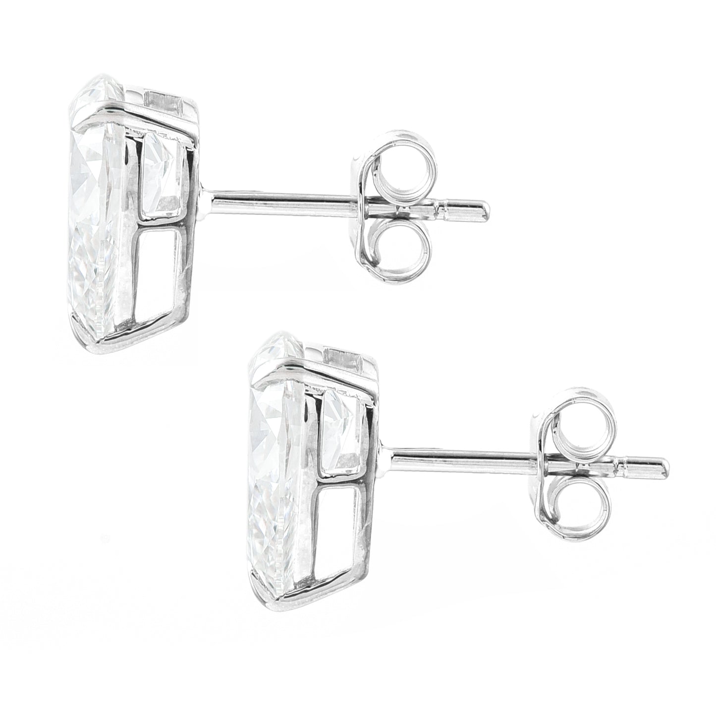 2.98 Carats Lab Grown Diamond 14K Gold Earrings