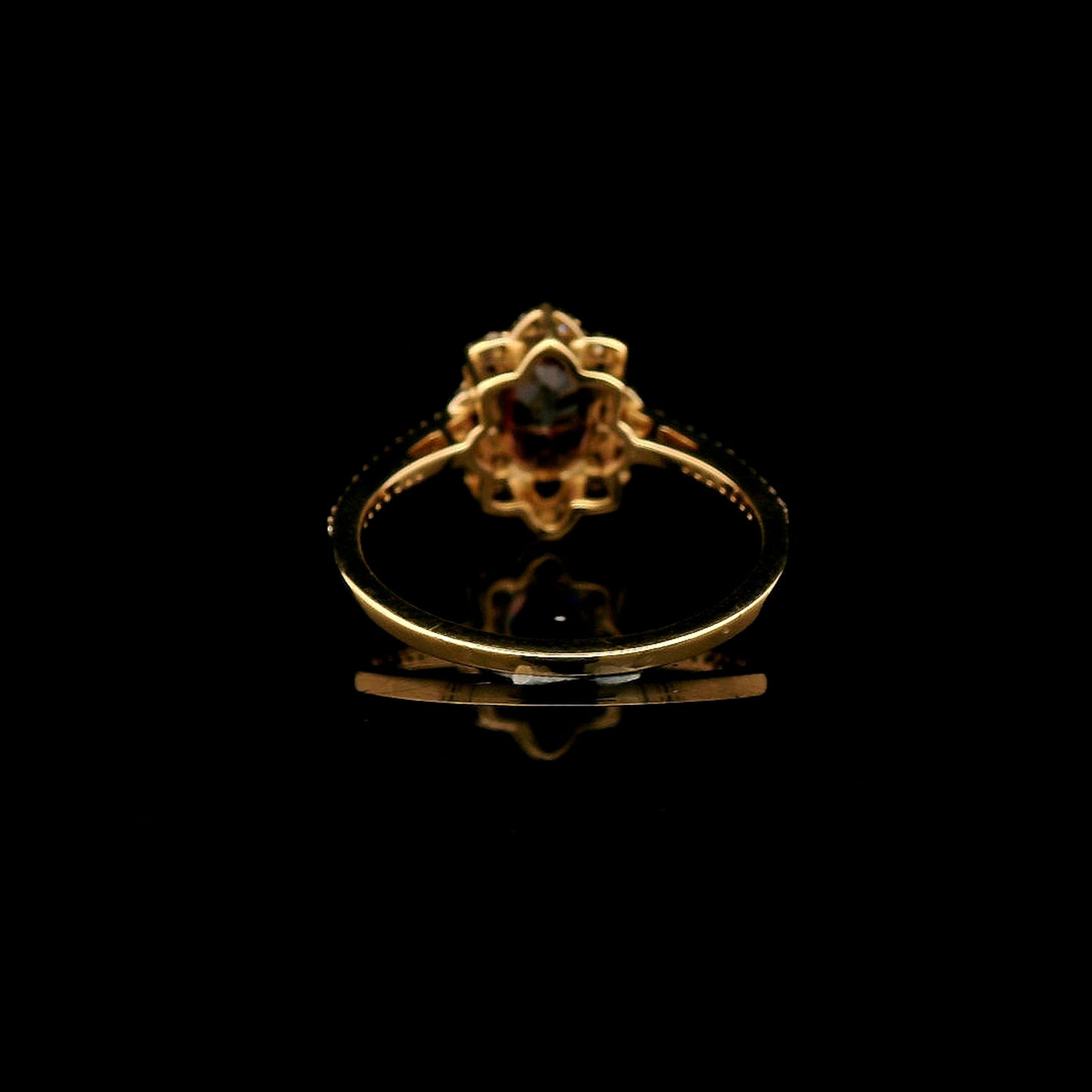 1.57 Ct Oval Mixed Cut Natural Spinel 14K Gold Ring