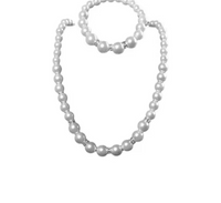 Imitation Pearl Gold Plated Brass Necklace