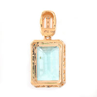 2.50 Ct Octagon Step Cut Natural Emerald 14K Gold Pendant
