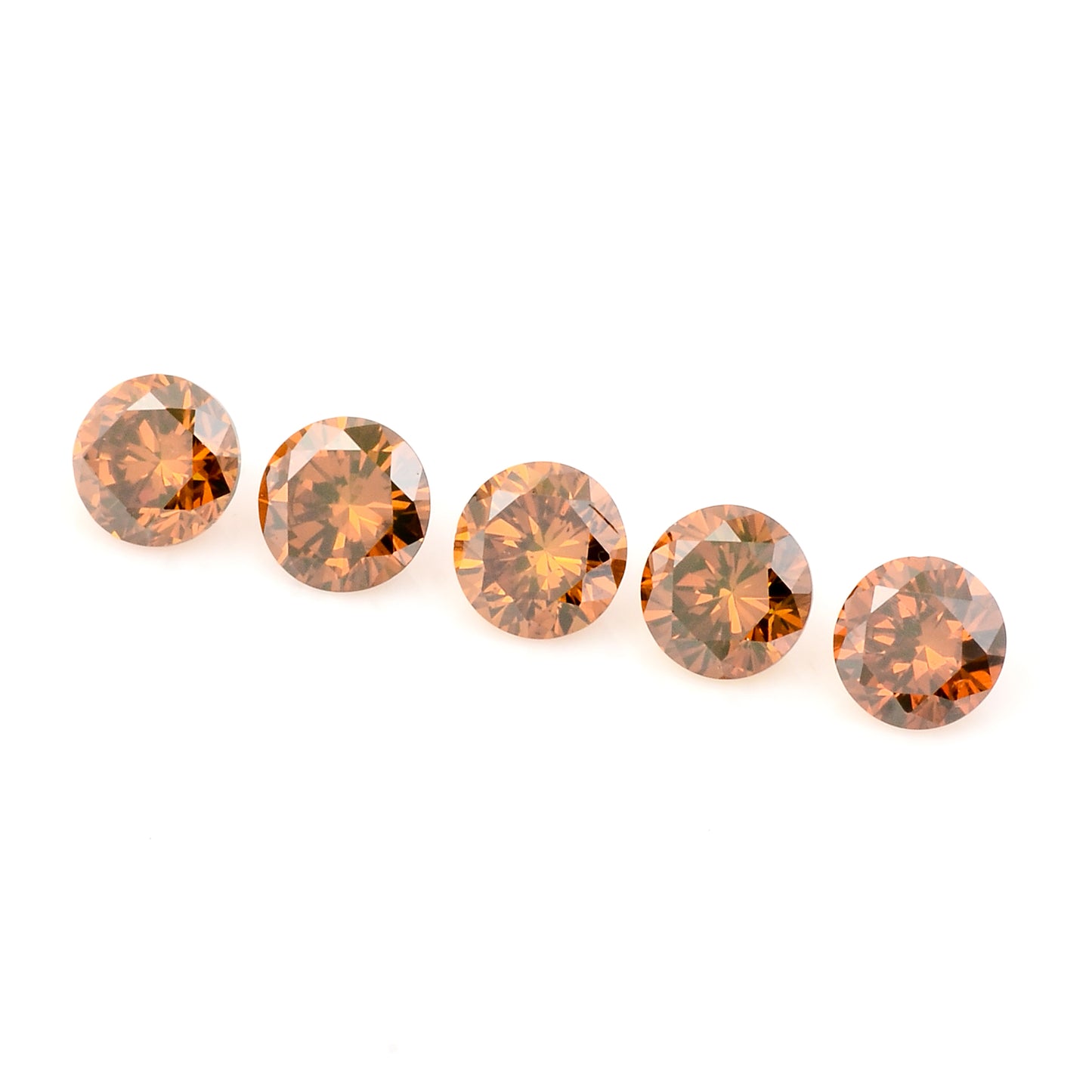0.84 Red Diamond Round Loose Gemstone