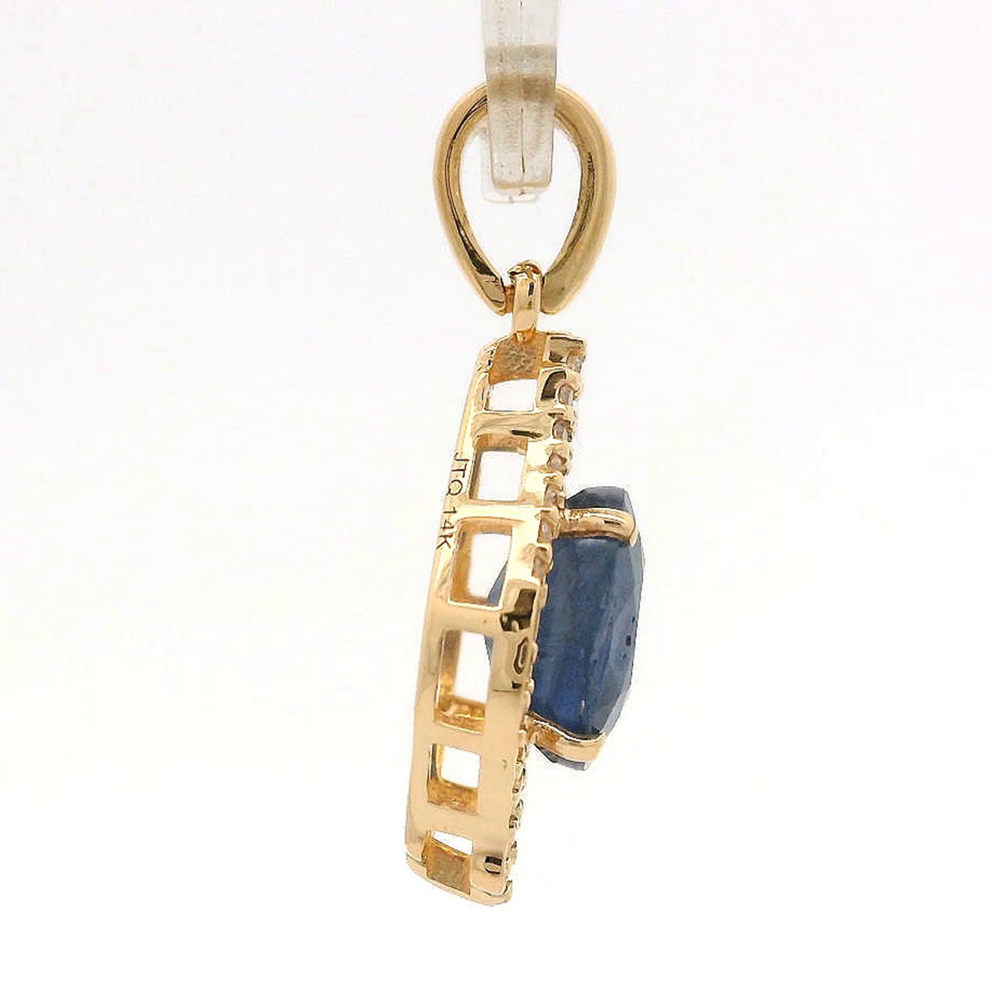 1.30 Ct Oval Sapphire 14K Gold Pendant