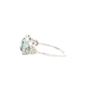 1.87 Carats Blue Lab Grown Diamond 14K Gold Ring