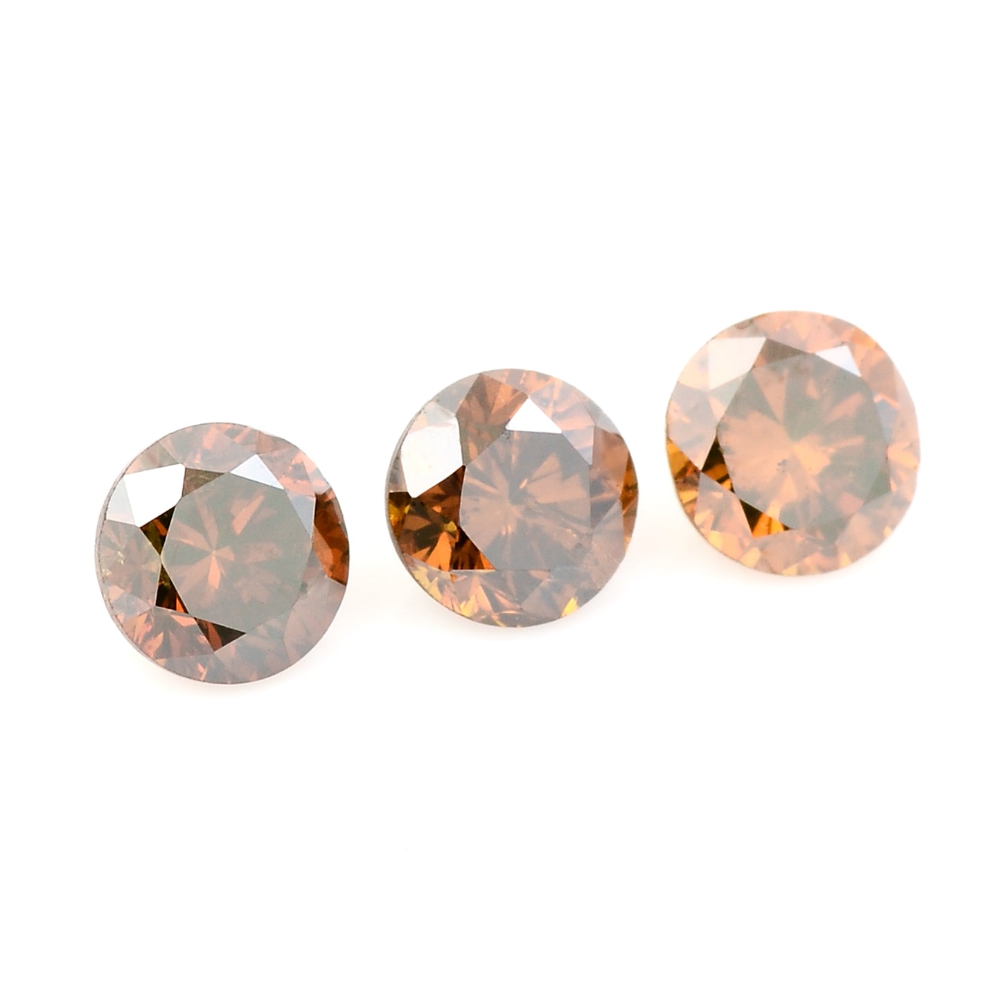 0.50 Red Diamond Round Loose Gemstone