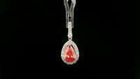 2.60 Carats Pink Lab Grown Diamond 14K Gold Pendant
