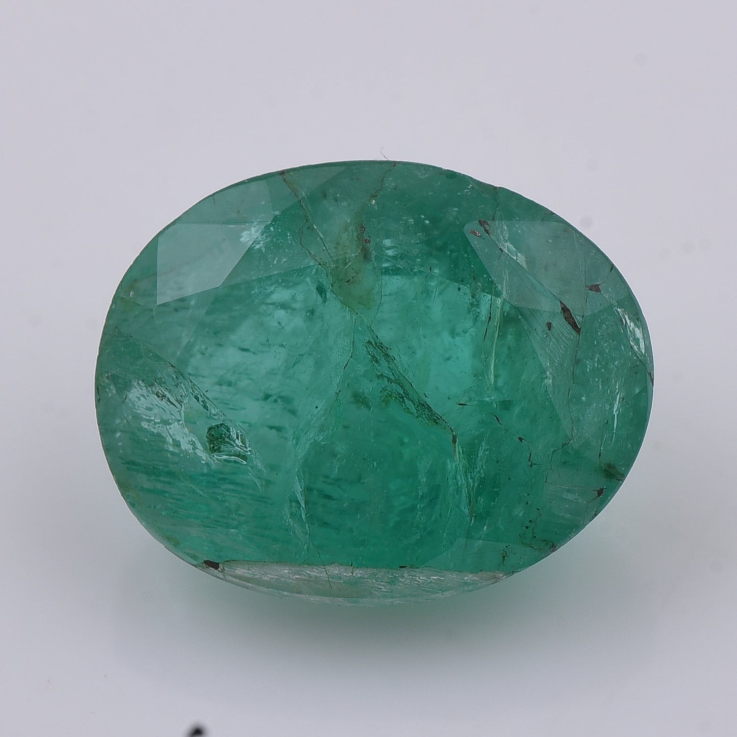 1.94 Natural Beryl Emerald Oval Mixed Cut Gemstone