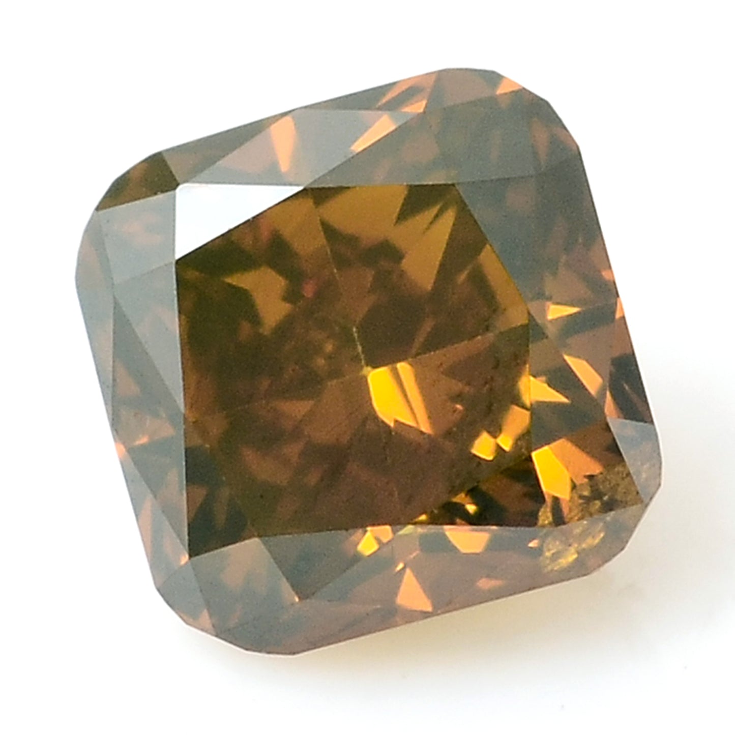 0.33 Carat Red Diamond Octagon Loose Gemstone