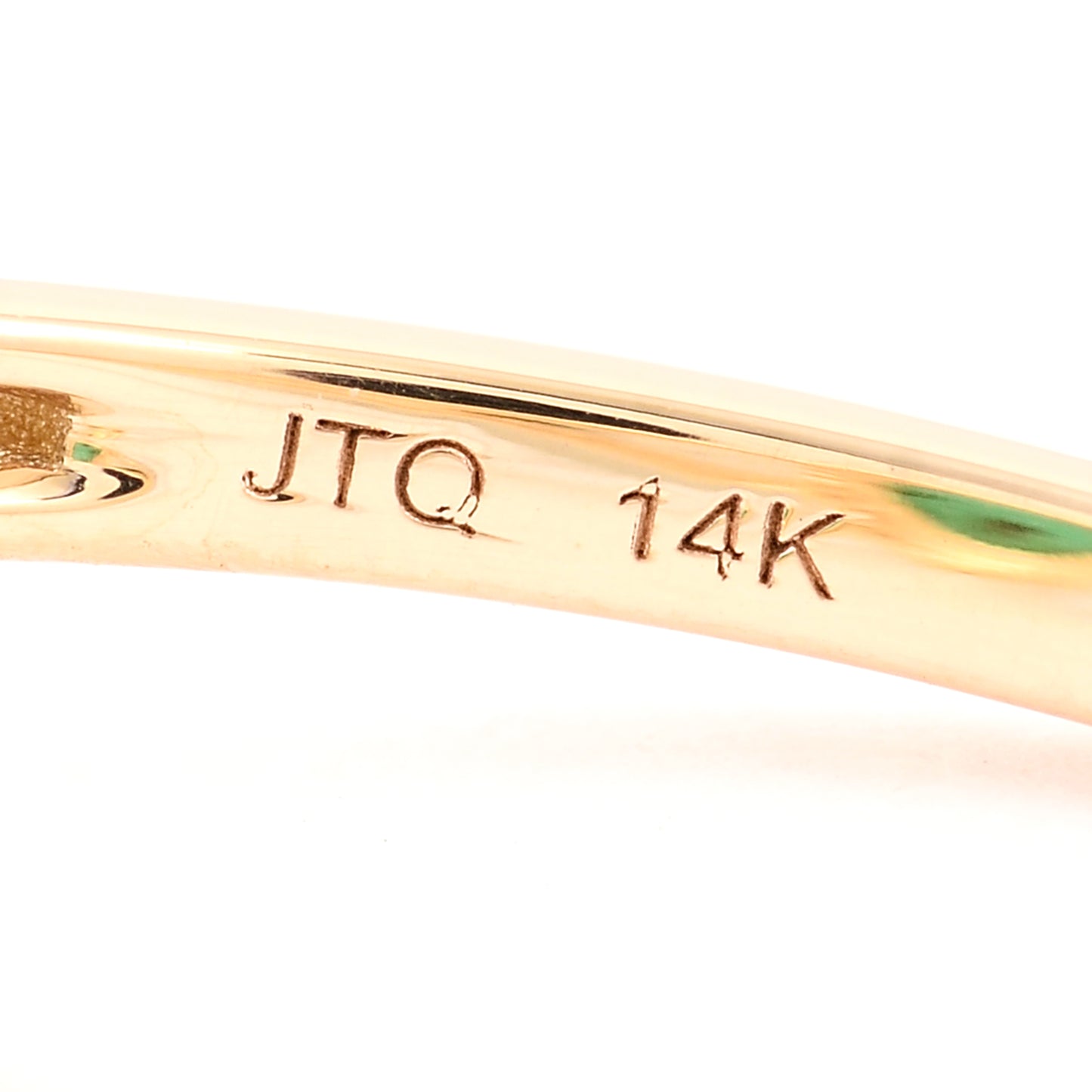 1.30 Ct Oval Cabochon Natural Beryl Emerald 14K Gold Ring